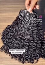 100 Gram Burmese Curls Crochet Braids – 100% Premium Human Hair - Image 4