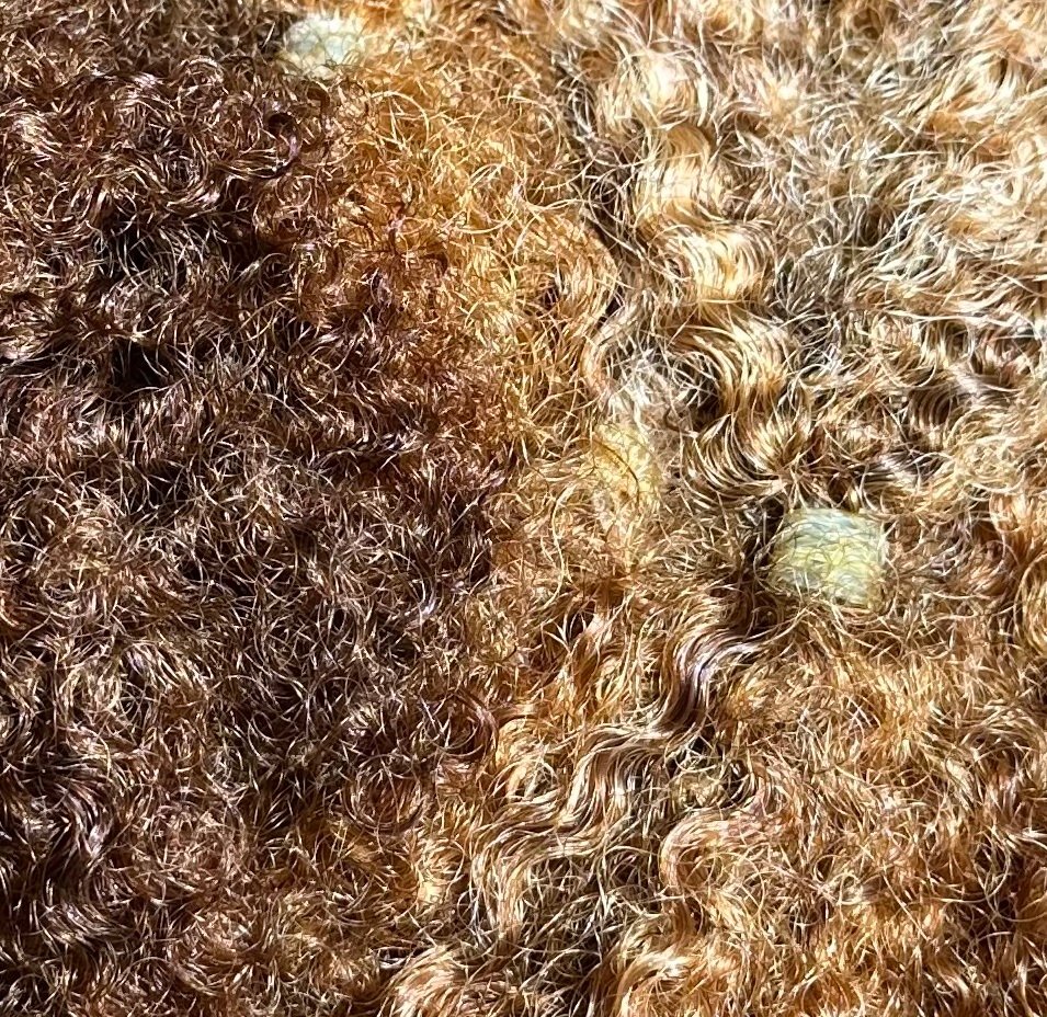 Brazilian-kinky-human-hair-extension-colour-33-613-mix-4C-texture-hairbyvintage-salon-lekki-lagos-nigeria