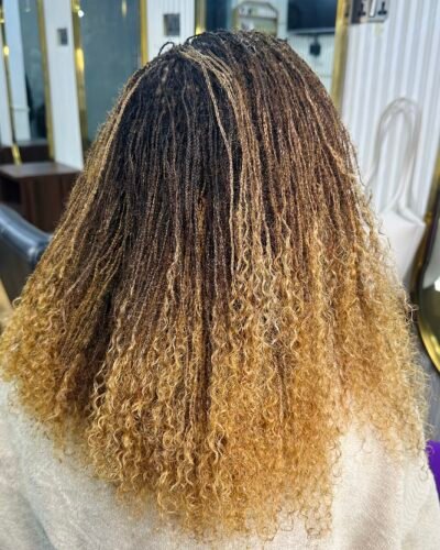Brazilian-kinky-human-hair-extension-colour-27-33-mix-4C-texture-hairbyvintage-salon-lekki-lagos-nigeria
