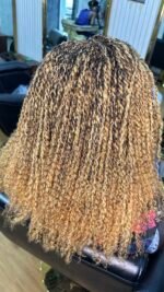 Brazilian Kinky Donor Human Hair Extensions | Reusable Hair for Microlocs, Interlocking & Twist (Colour 27/30/33 Mix) - Image 3