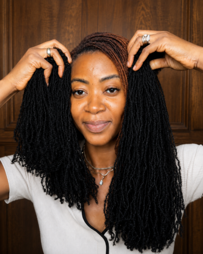 Sisterlocs-without-curls-human-hair-extension-colour-1b-4C-texture-hairbyvintage-salon-lekki-lagos-