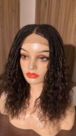 Wet & Wavy Human Hair Extensions | Soft Reusable Curly Wavy Hair for Natural Protective Styles (Colour 1B) - Image 3