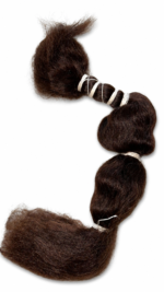 Wet & Wavy Human Hair Extensions | Soft Reusable Curly Wavy Hair for Natural Protective Styles (Colour 33)