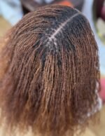 0.1–0.2mm Interlocking Loc Extensions With Wavy Curly Tips – 100% Human Hair, Colour 33/340 Mix - Image 6