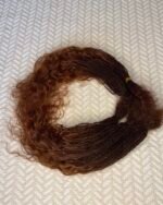 Interlocking Human Hair Loc Extensions with Wet & Wavy Jerry Curl Tips – Colour 33/340 Ombre - Image 4